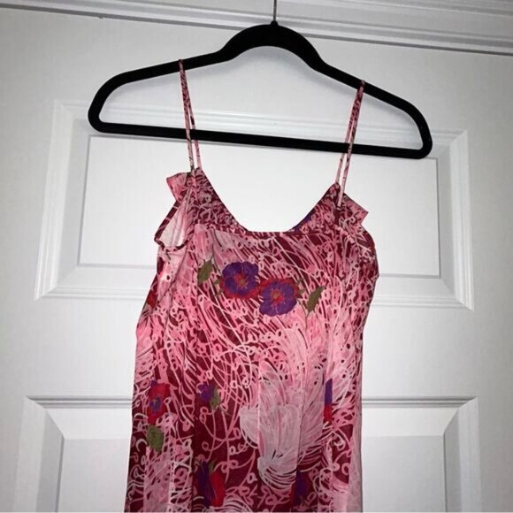 Vintage Vanity Fair Ruffle Floral Sheer Slip Dress - Picture 5 of 8